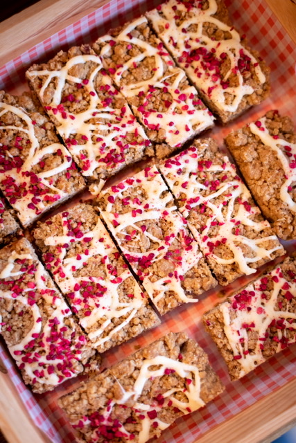 Raspberry and White Chocolate Cookie Bars